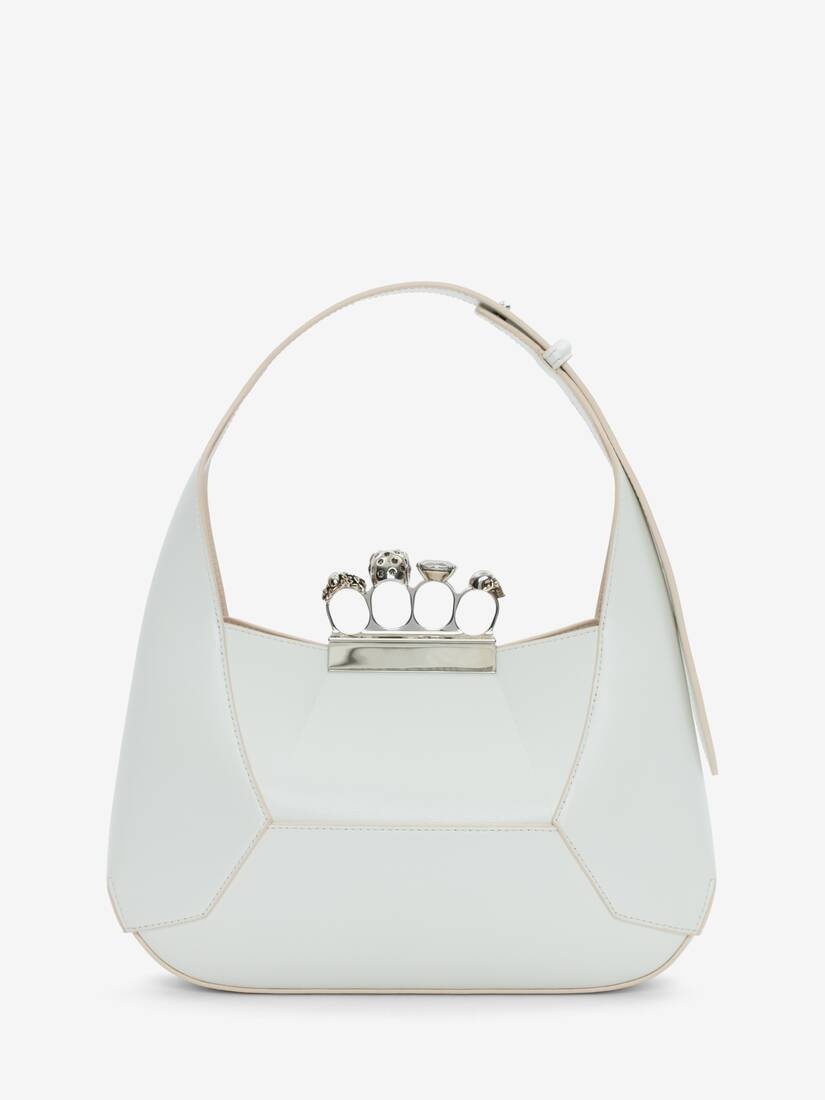 Women's The Jewelled Hobo Bag in Ivory - 4