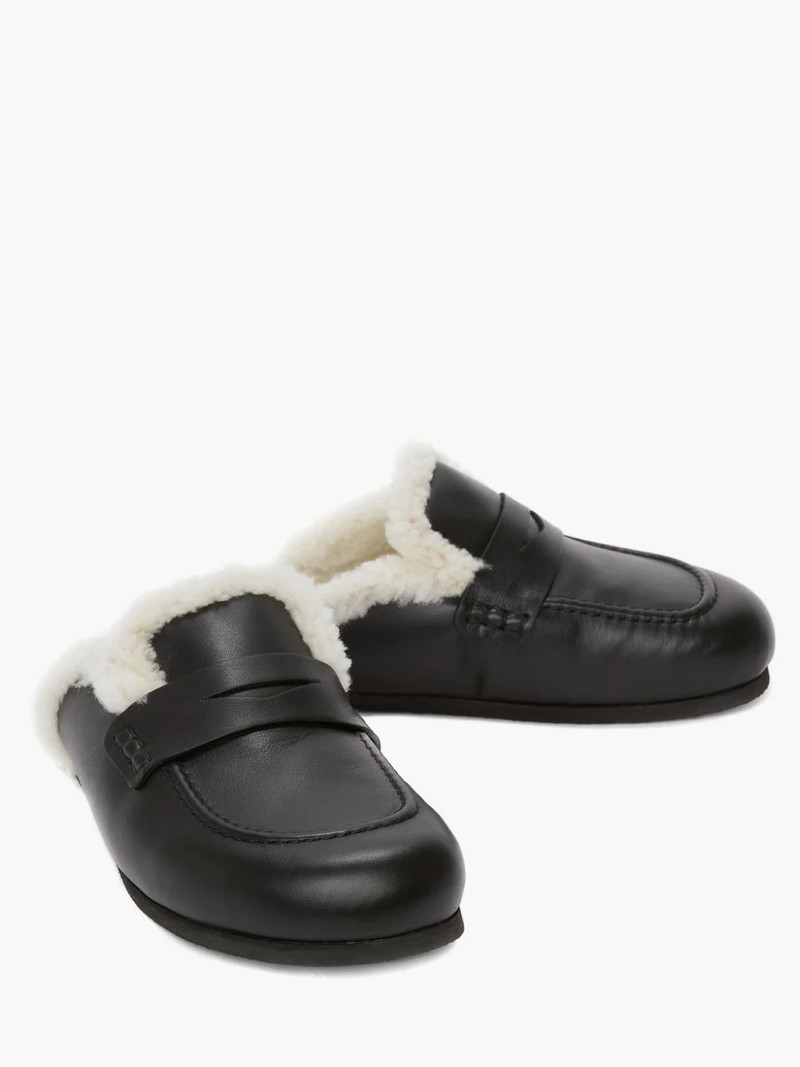 JW Anderson MEN'S SHEARLING CHAIN LOAFER outlook