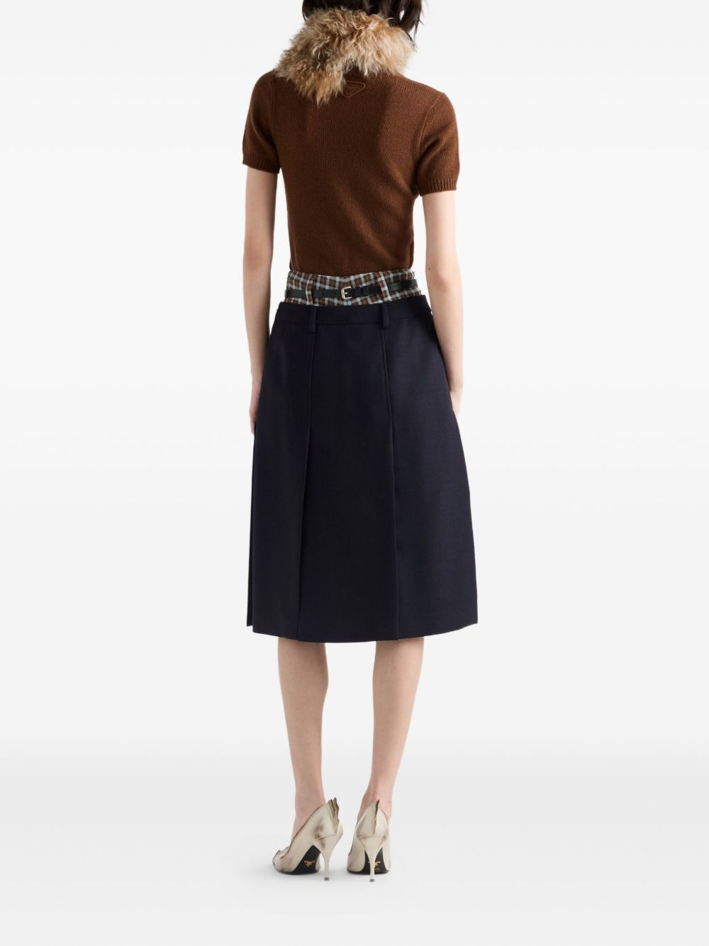 ribbed short sleeve sweater - 3
