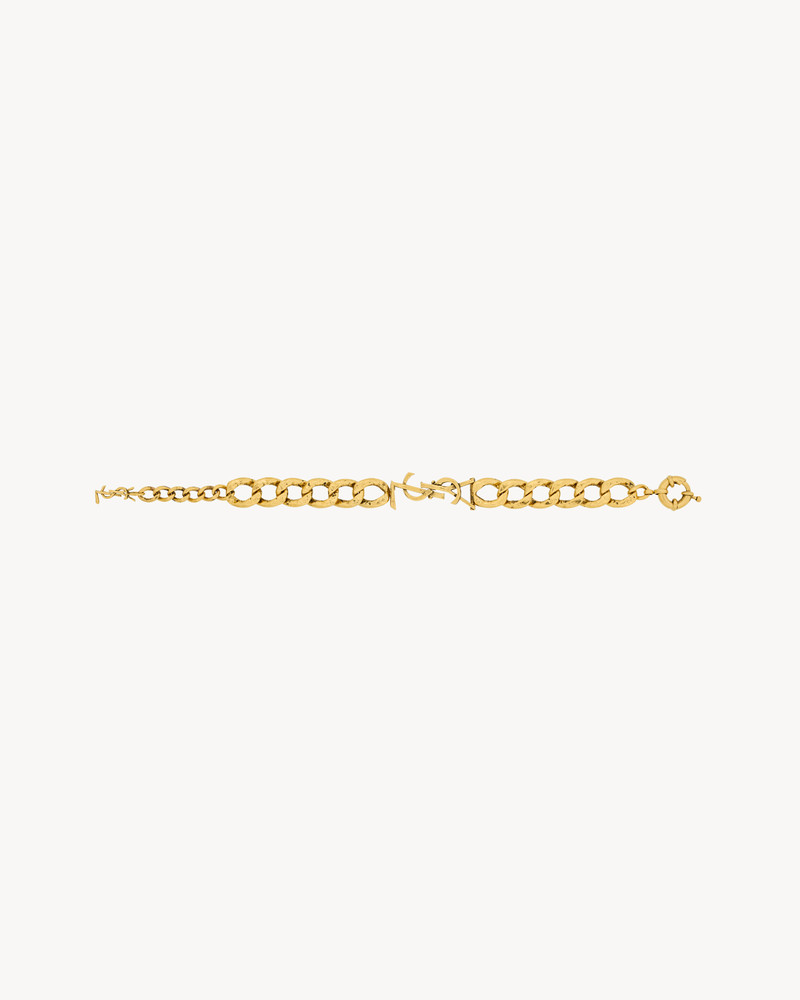 SAINT LAURENT CASSANDRE CHAIN BRACELET IN METAL outlook