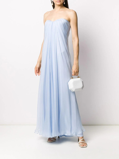 Alexander McQueen draped details long dress outlook