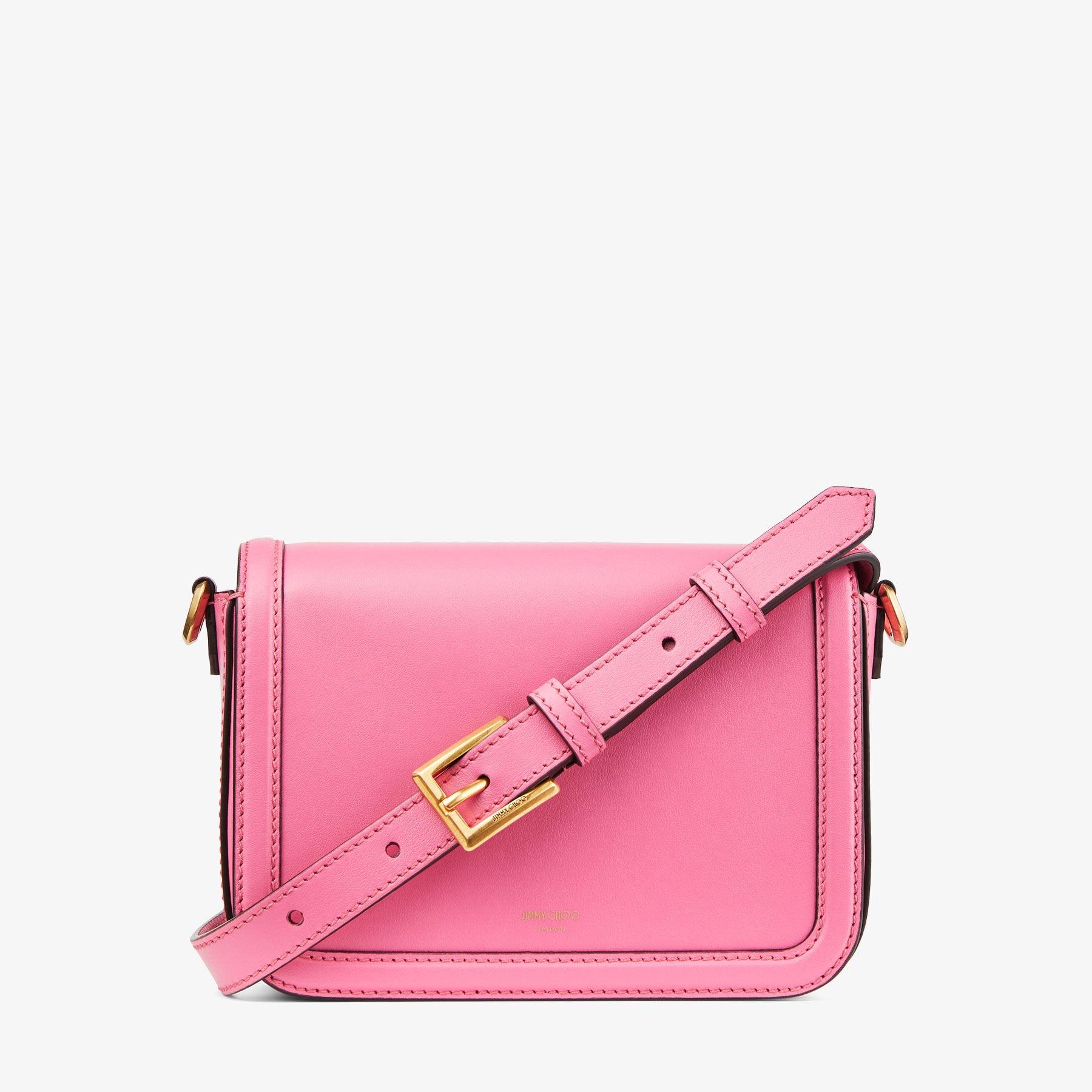 Diamond Crossbody
Candy Pink Smooth Calf Leather Top Handle Bag - 6