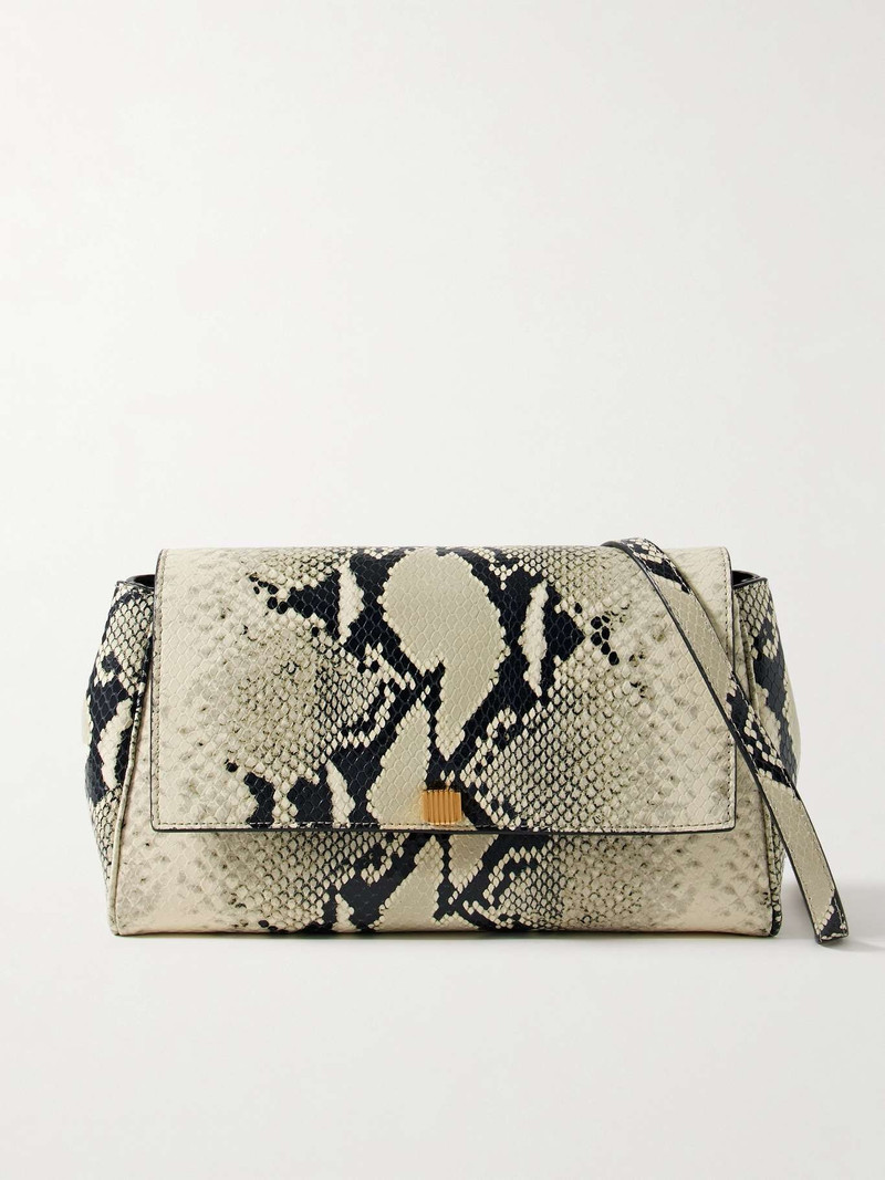 Audrey snake-effect leather shoulder bag 1
