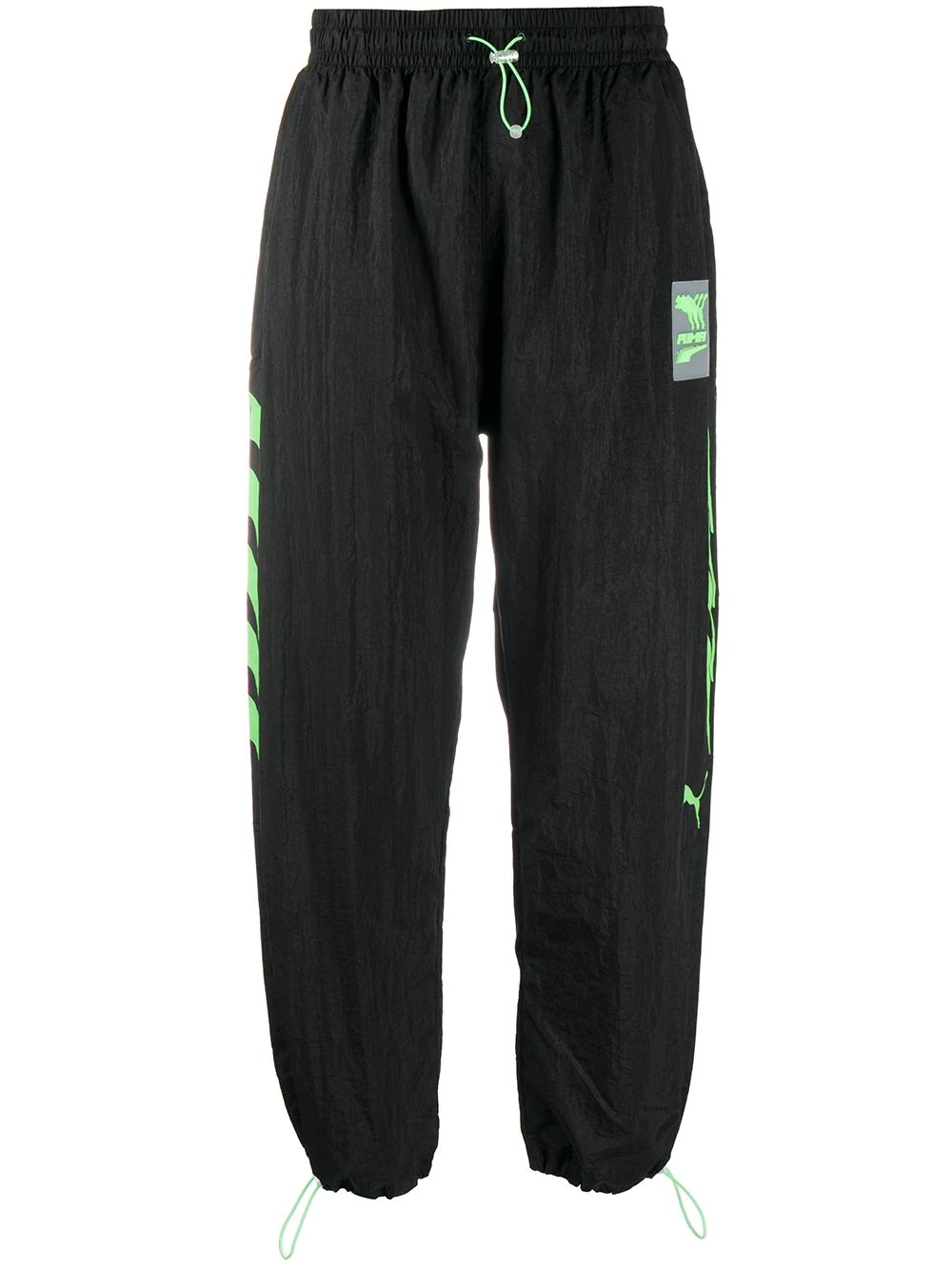 side contrasting motifs track pants  - 1