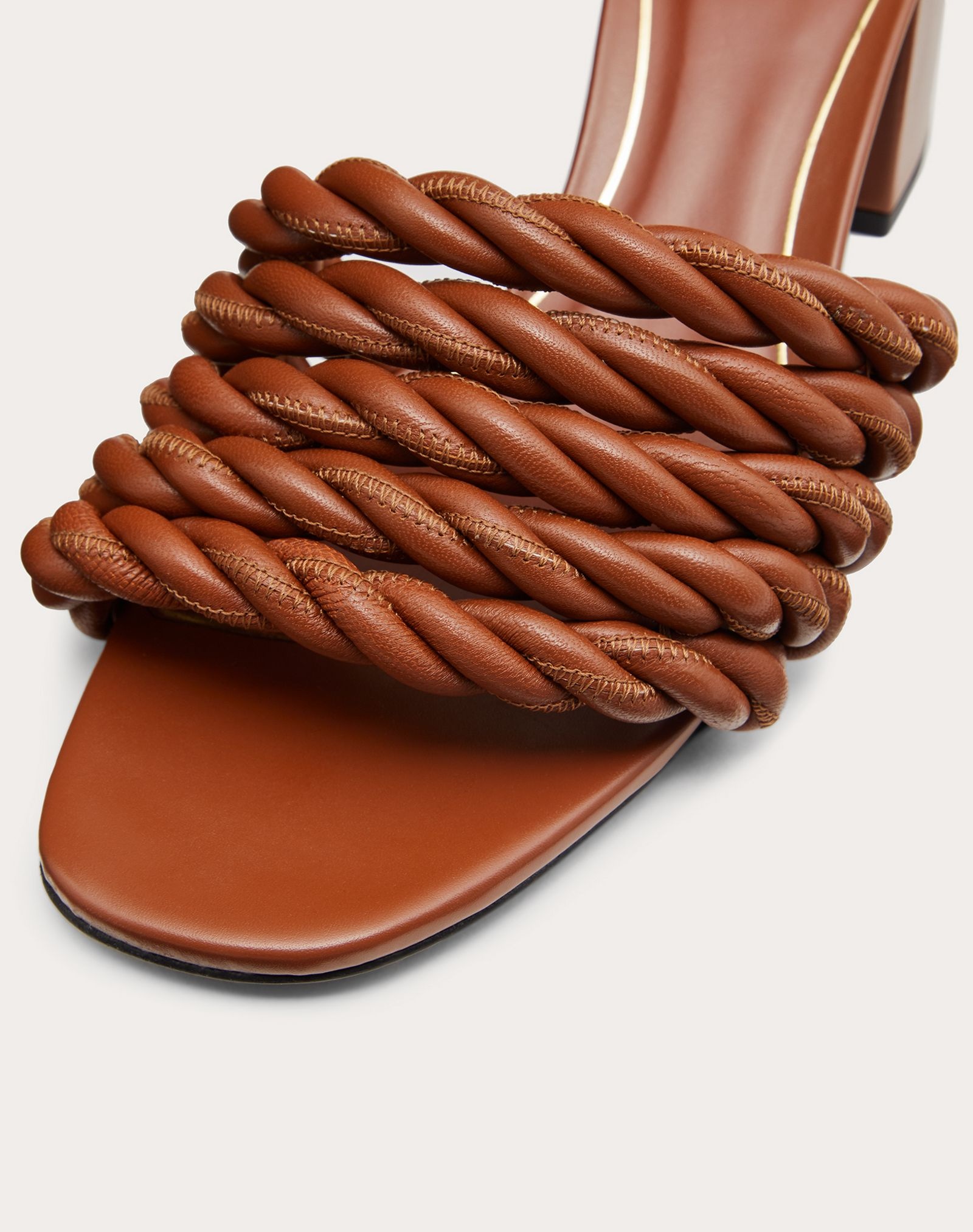 The Rope metallic nappa slide sandal 60 mm - 5