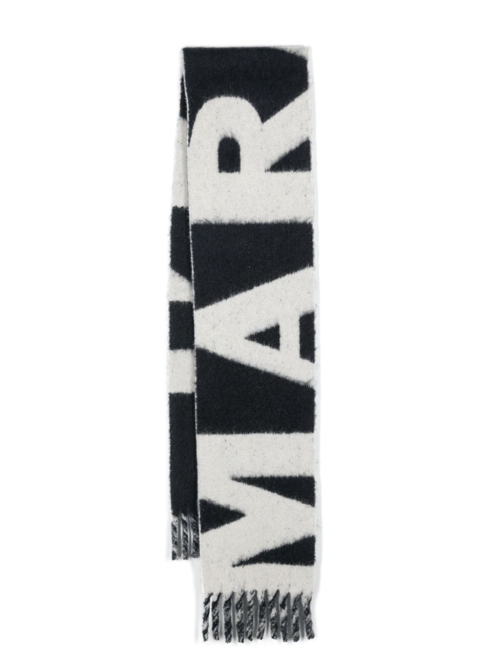 Loliana jacquard-logo scarf - 1