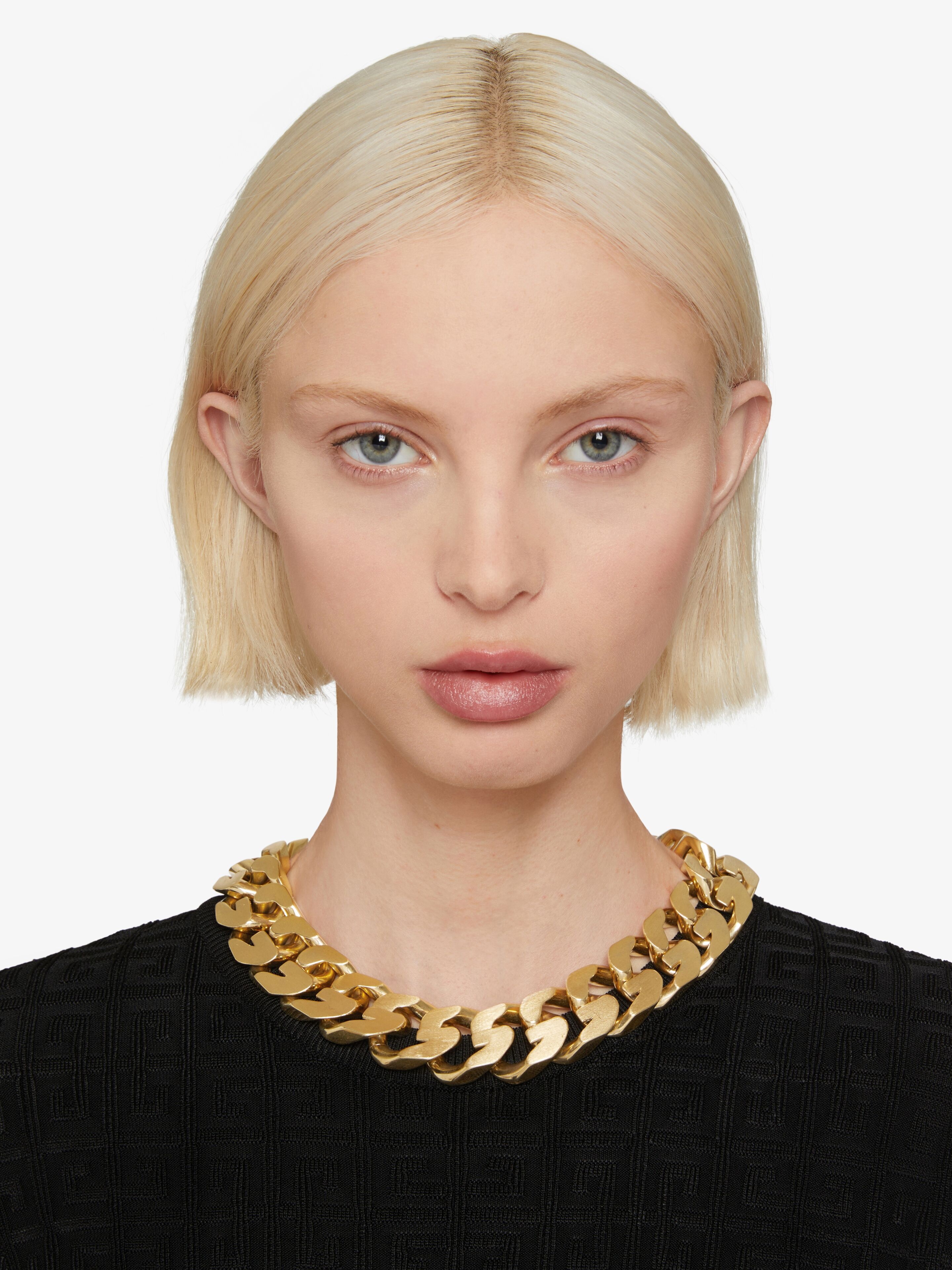 MEDIUM G CHAIN NECKLACE IN METAL - 3