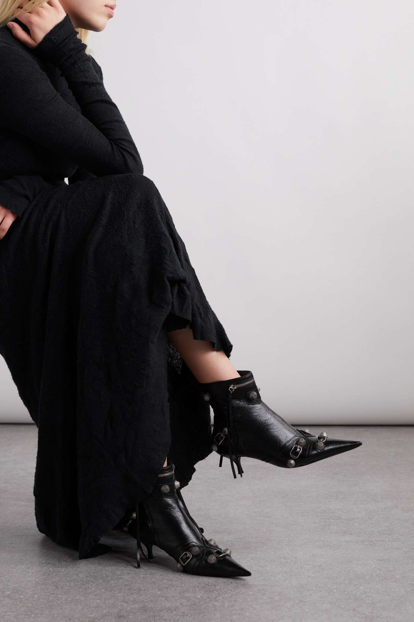 【関税込み】balenciaga 'Cagole' ankle boots Balenciaga Cagole leather ankle boots Balenciaga