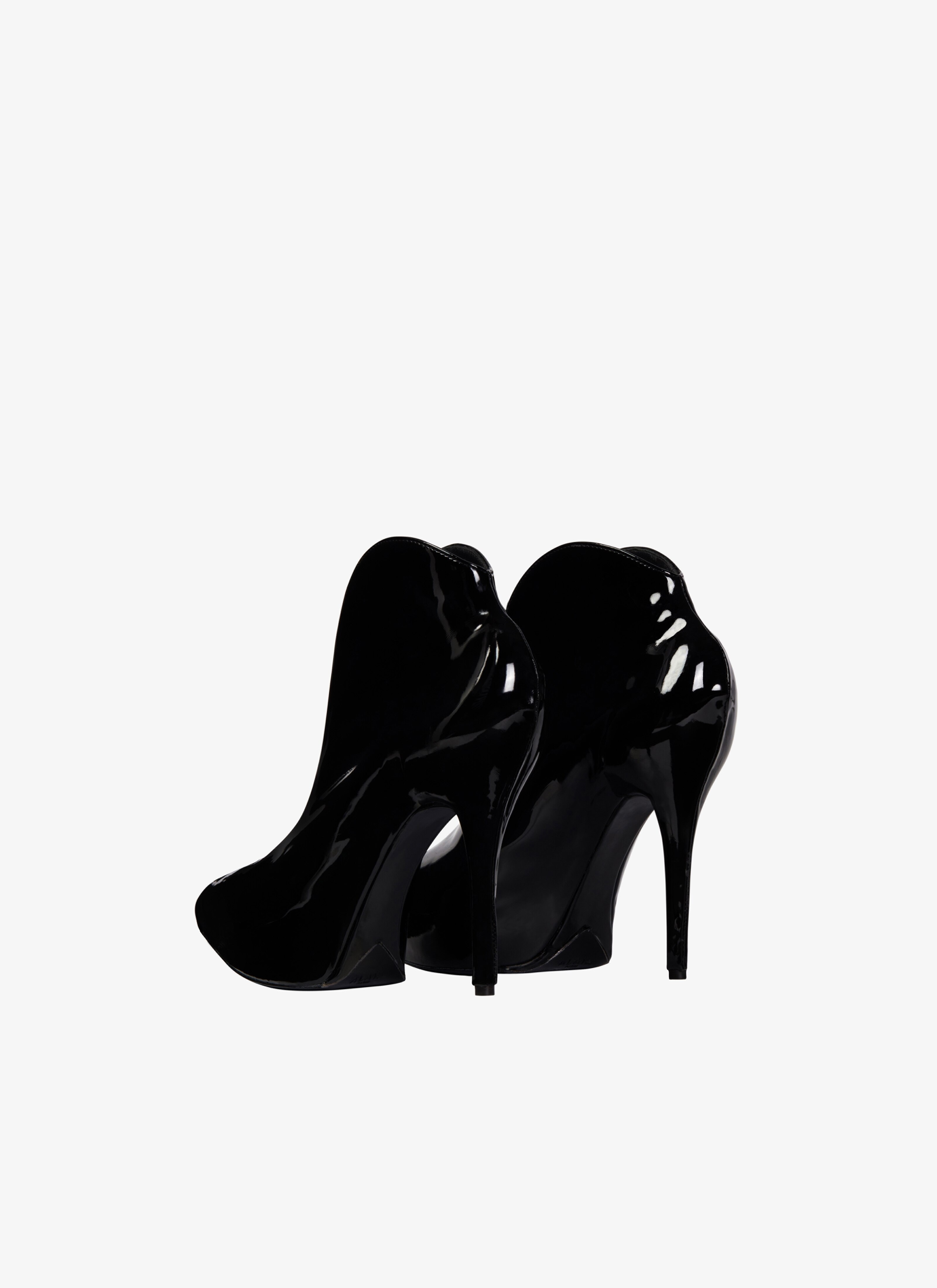 SLICK PATENT LEATHER BOOTIES - 2