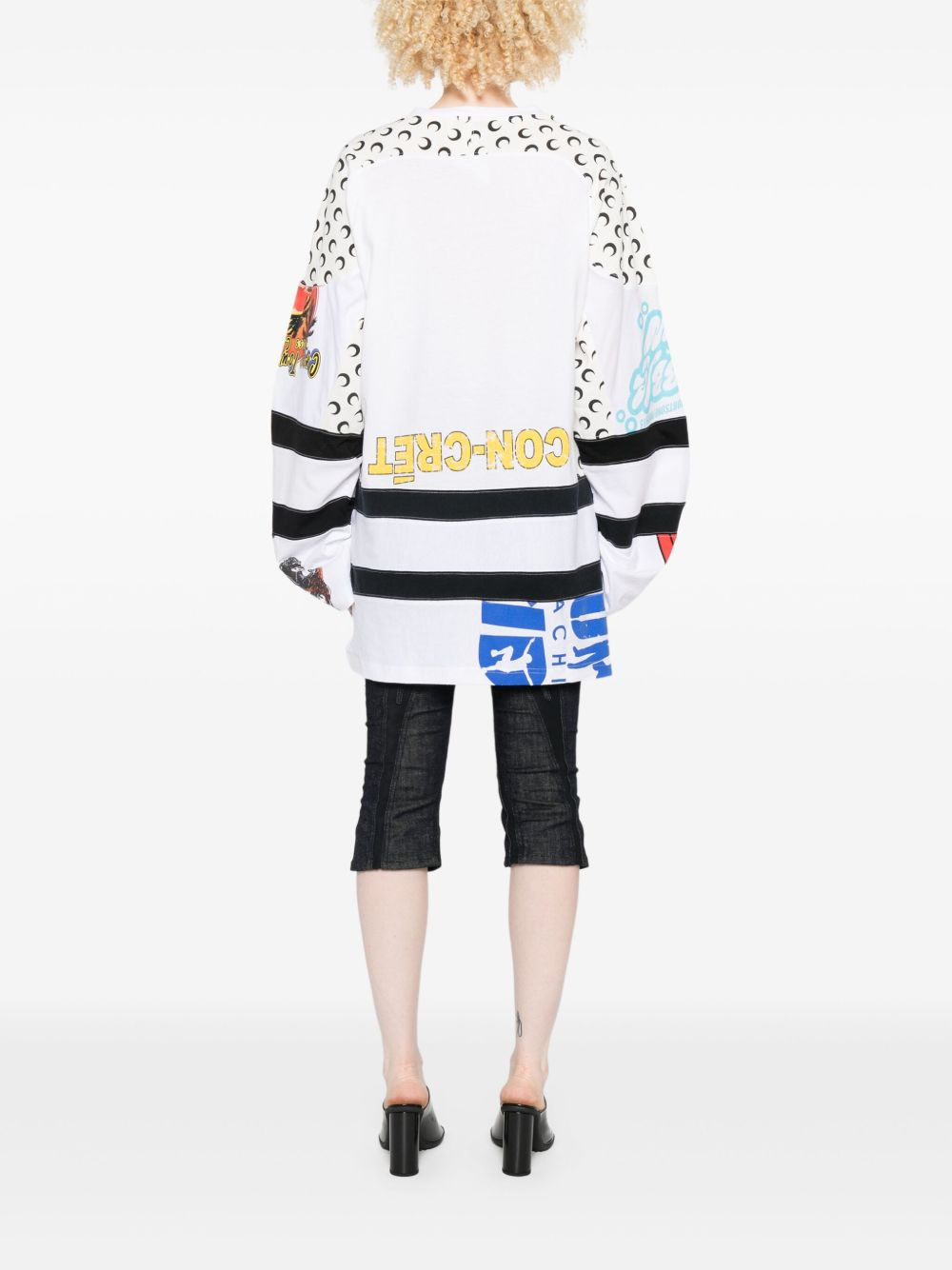 Regenerated graphic-print hockey jersey - 4