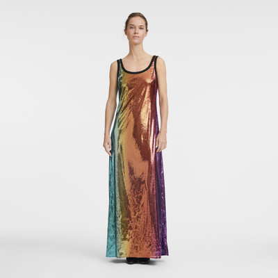 Longchamp Long dress Multicolor - Sequin outlook