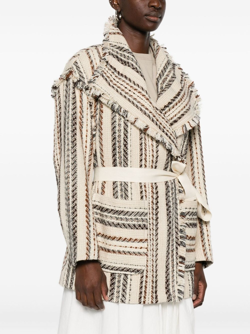 Illisa 스트립 fringed 재킷 3