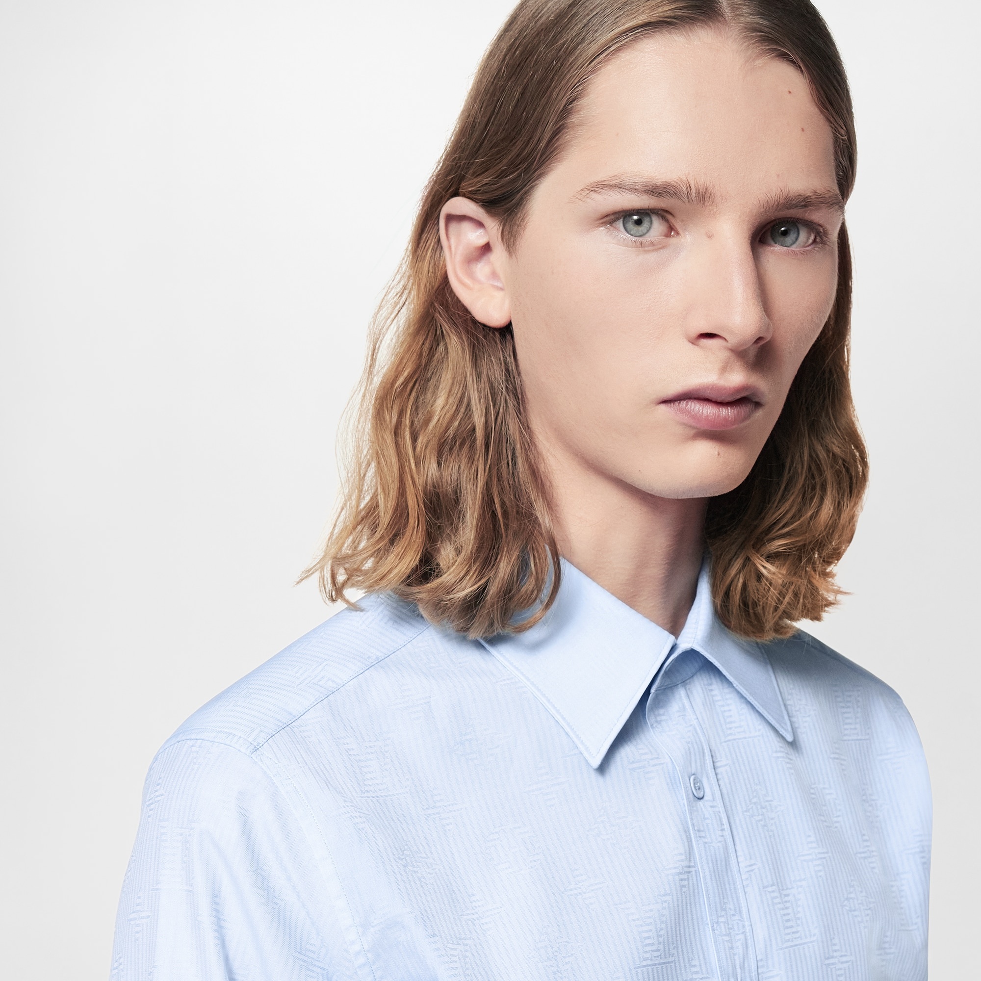 Long-Sleeved Slim Shirt - 3
