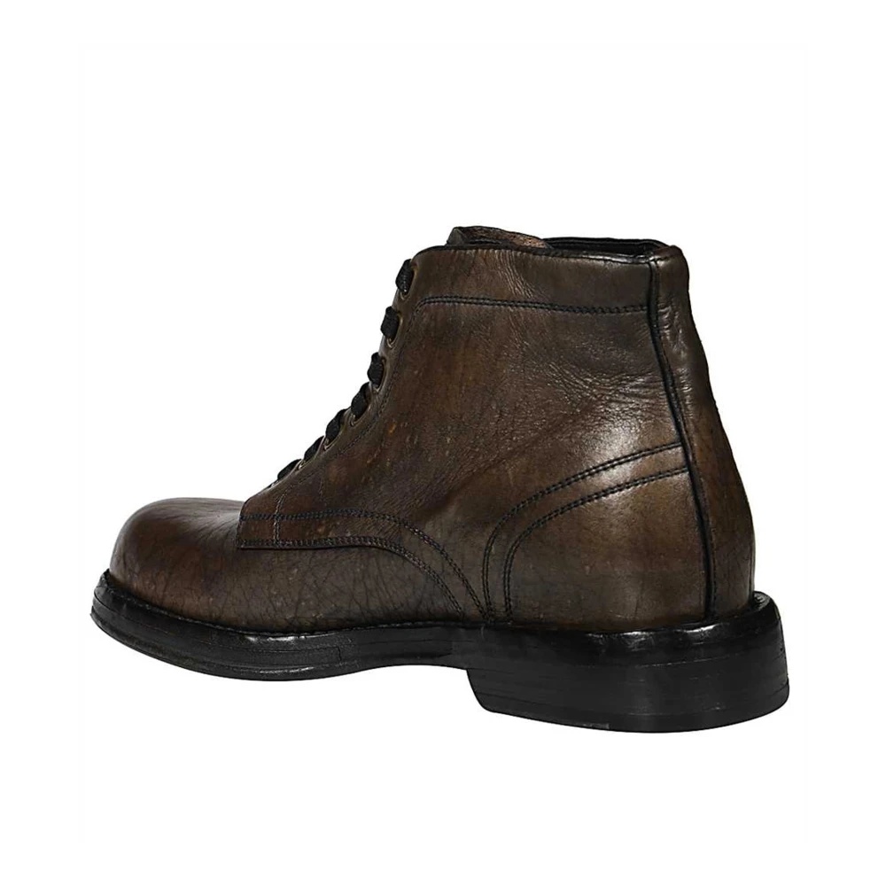 BROWN LEATHER ANKLE BOOTS AW23 - 3