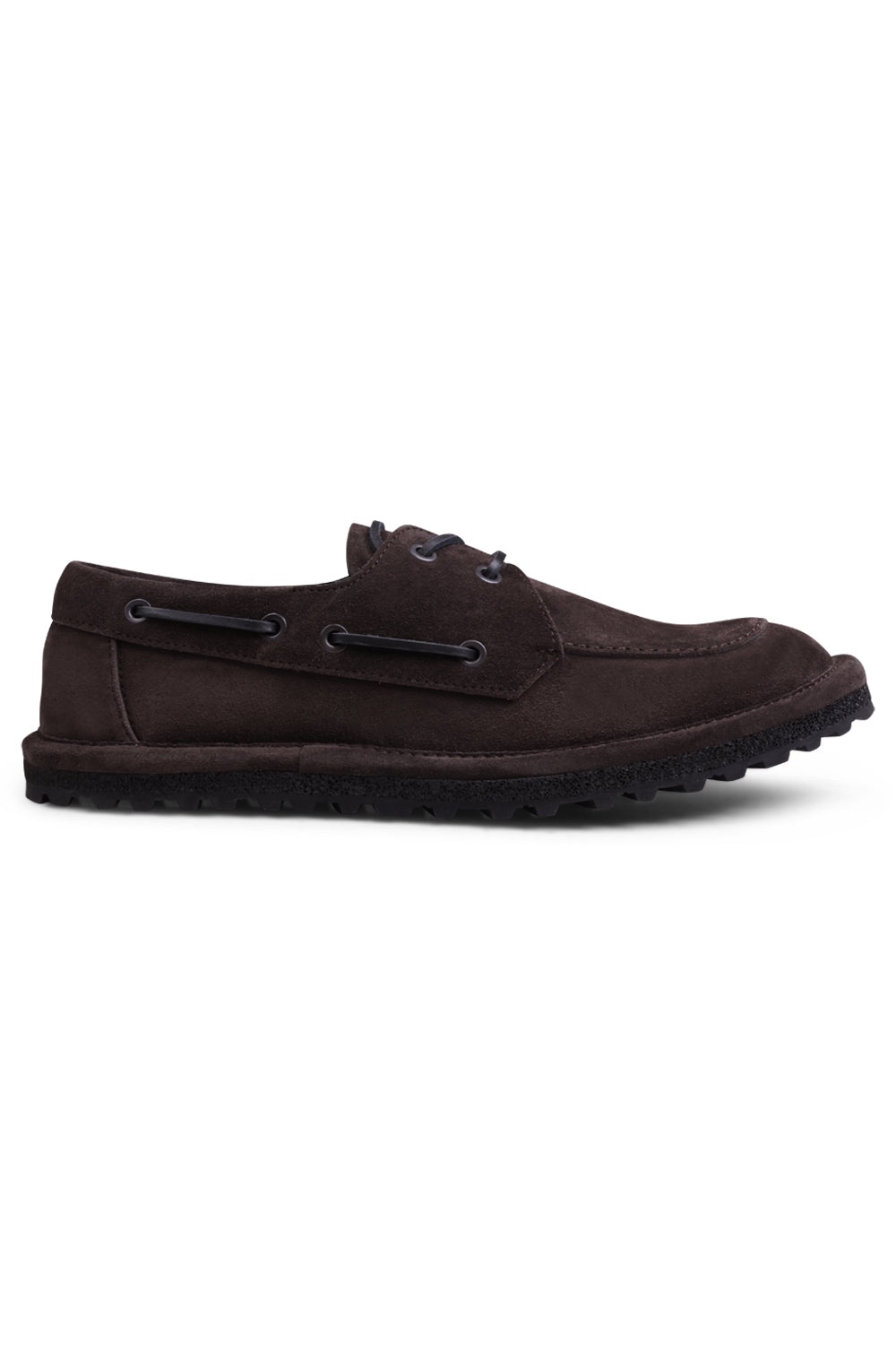 SUEDE LACE UP SHOES | DARK BROWN - 2