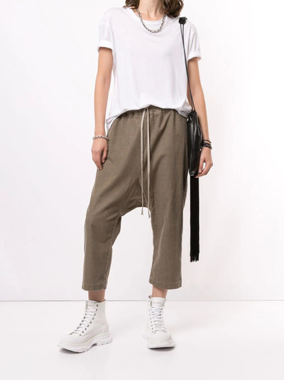 Rick Owens drop-crotch drawstring trousers outlook