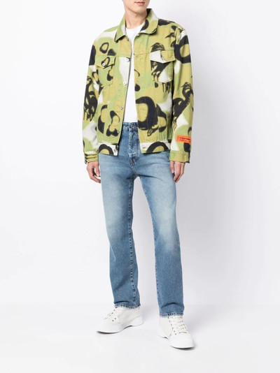 MSGM distressed-effect straight-leg jeans outlook