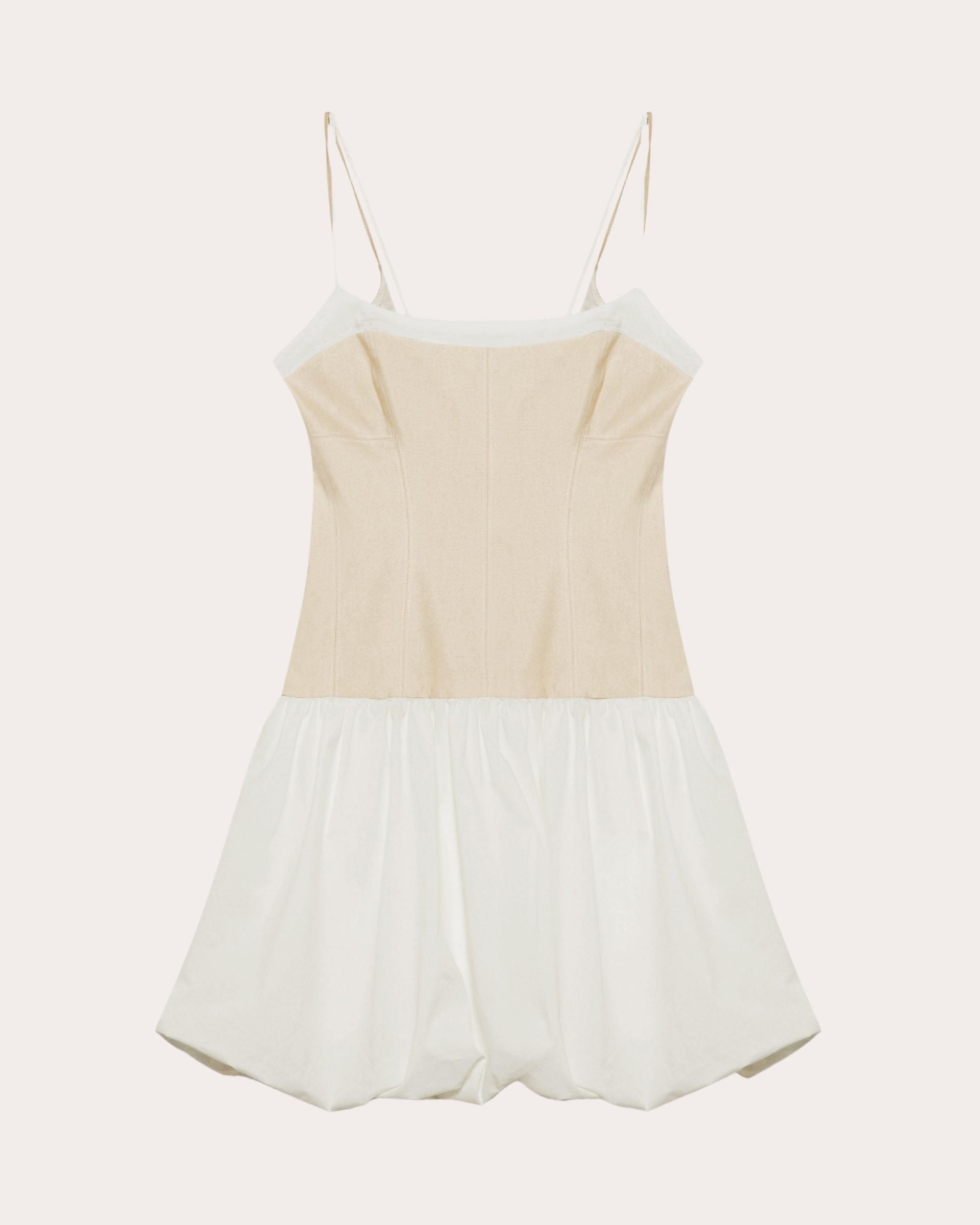 Fifi Poplin Combo Drop-Waist Mini Dress - 5