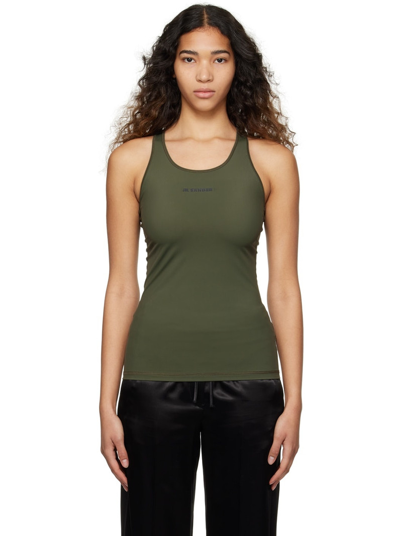 Khaki Technical Sport Tank Top 1