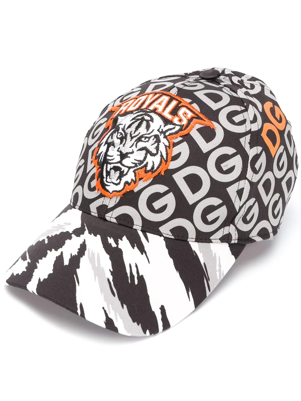 tiger motif logo cap - 1