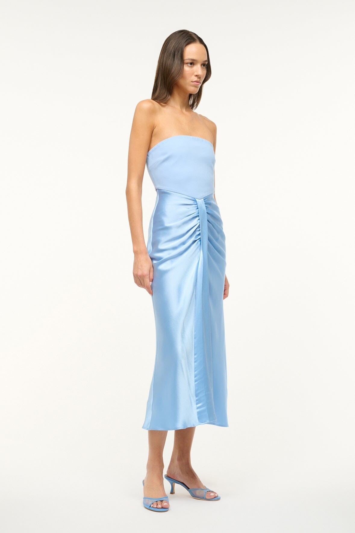 STAUD MIDI WAYFARING DRESS AZURE - 2