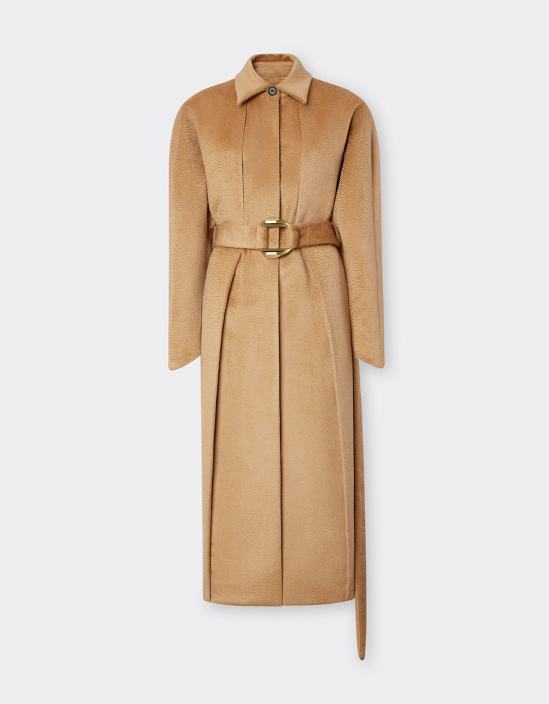 Coat in sable-effect alpaca 1