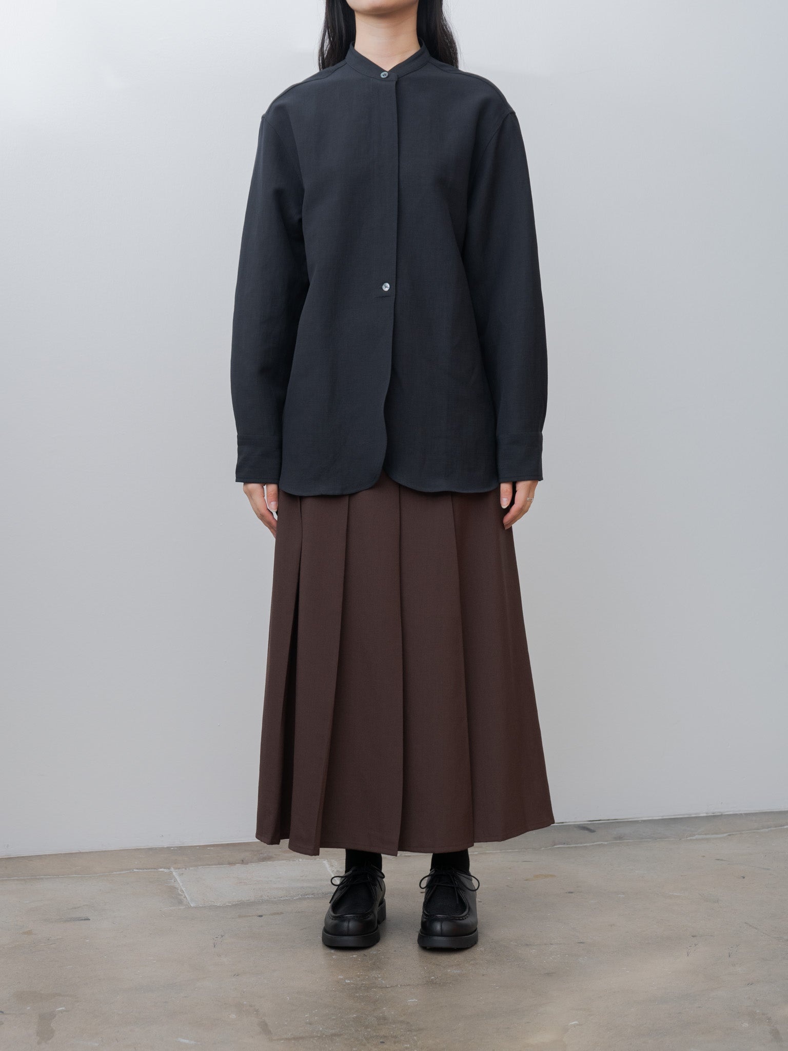 BEAM Curved Shirt - Darkest Navy - 2