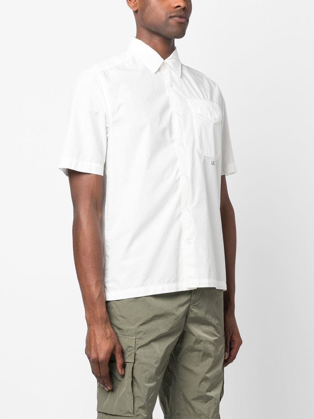 short-sleeve buttoned cotton shirt - 3