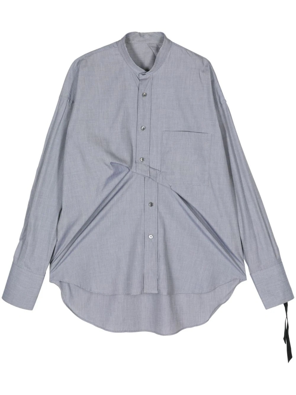 DRAPED COTTON SHIRT - 1