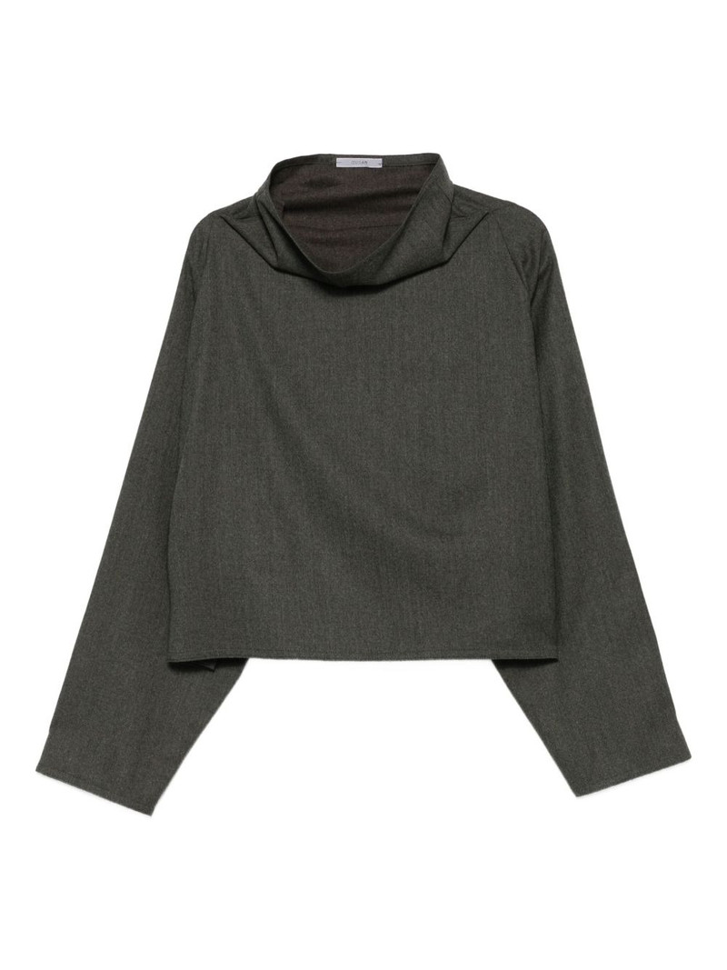 cowl-neck boxy top 1