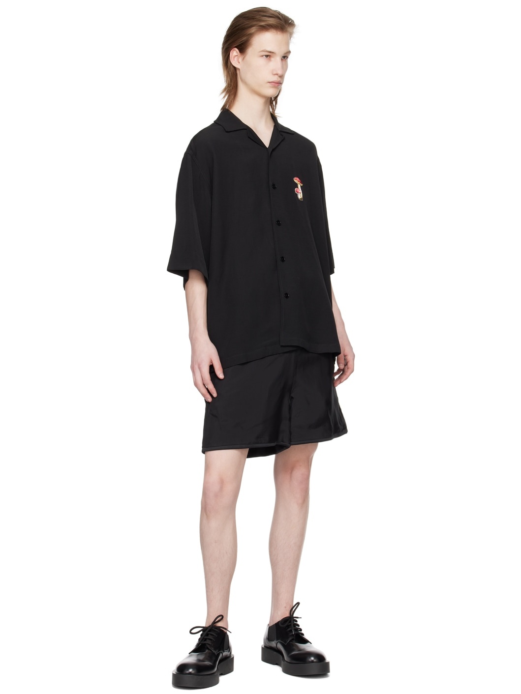Black Embroidered Shirt - 4