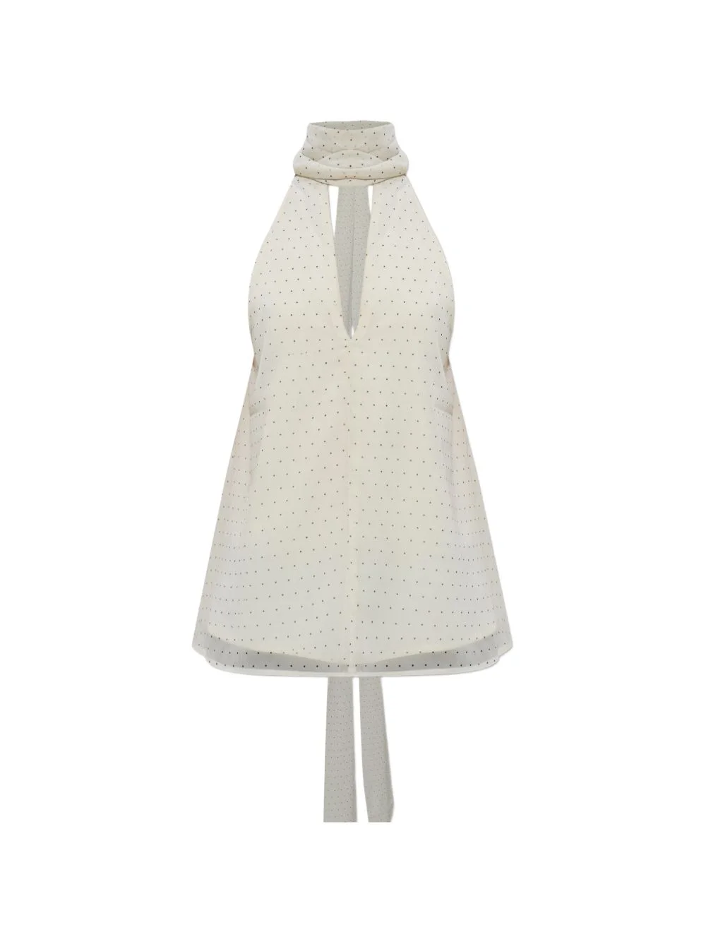 Dorah polka-dot halterneck blouse - 1