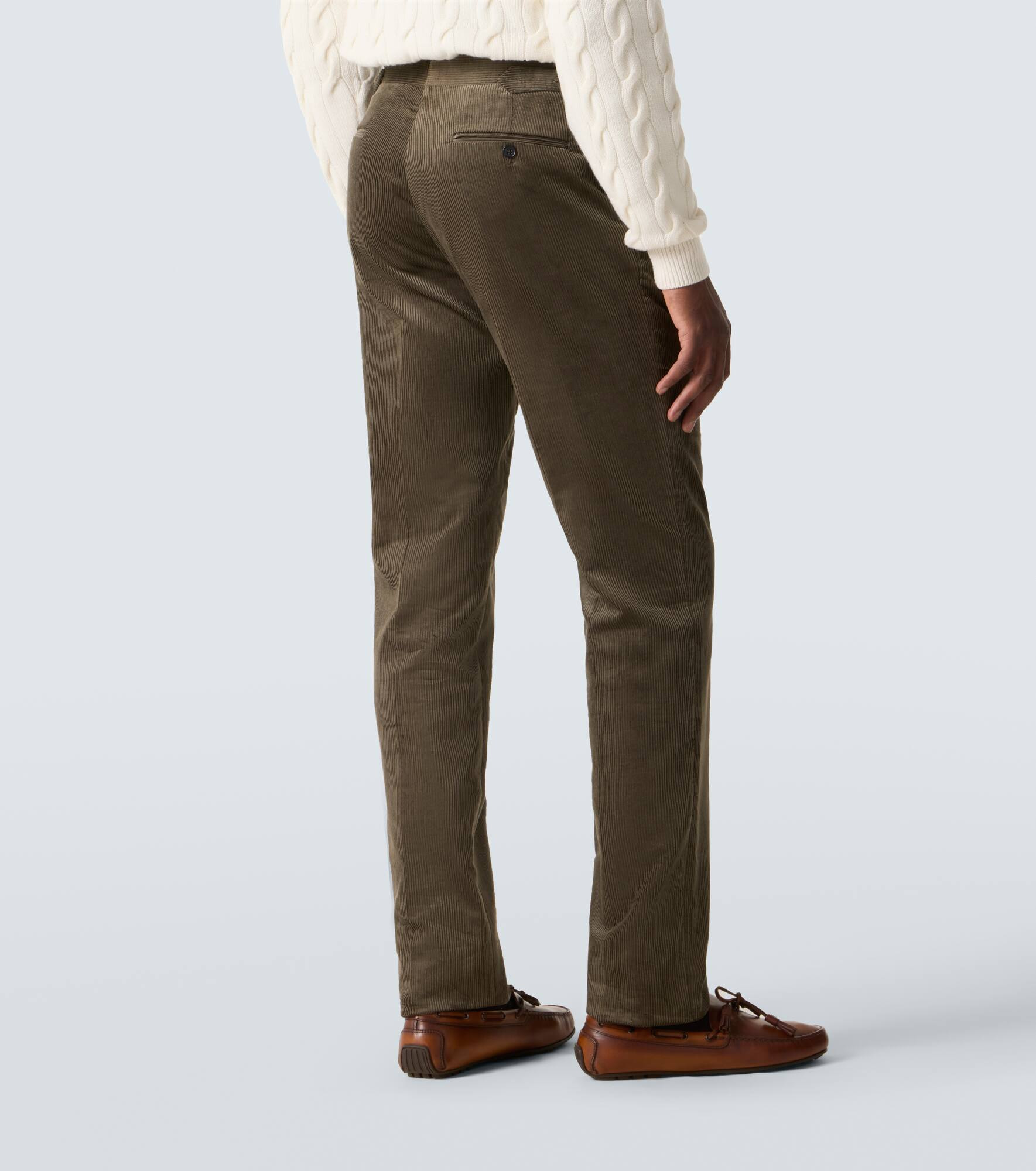Cotton corduroy slim pants - 4