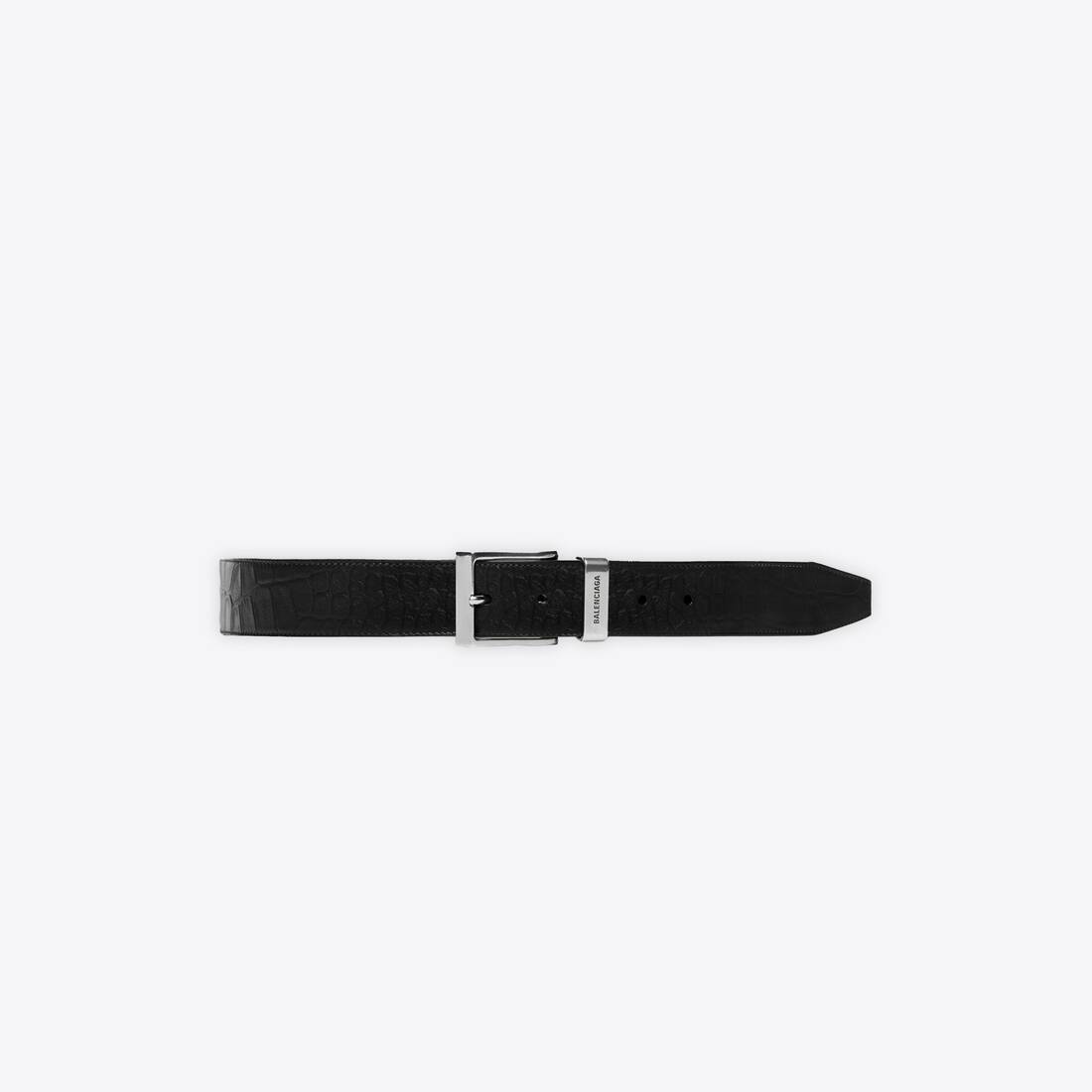 Men's Rectangle Large Belt in Black - 1