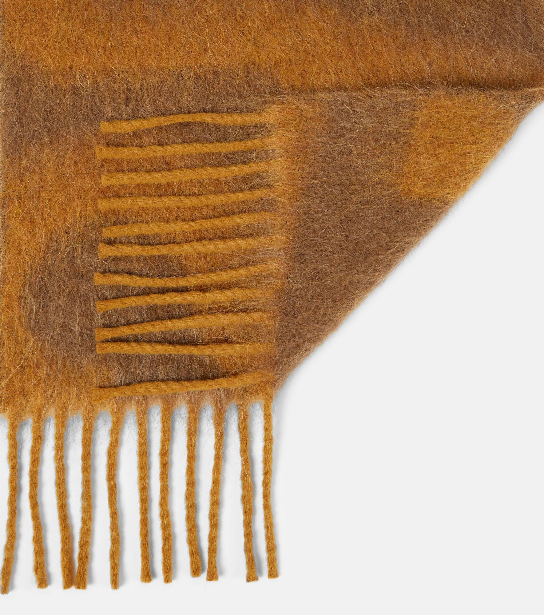 Logo wool-blend scarf - 5
