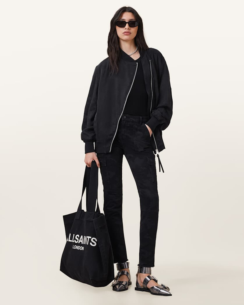 ALLSAINTS DURAN SKINNY BLACK CAMO CARGO JEANS outlook