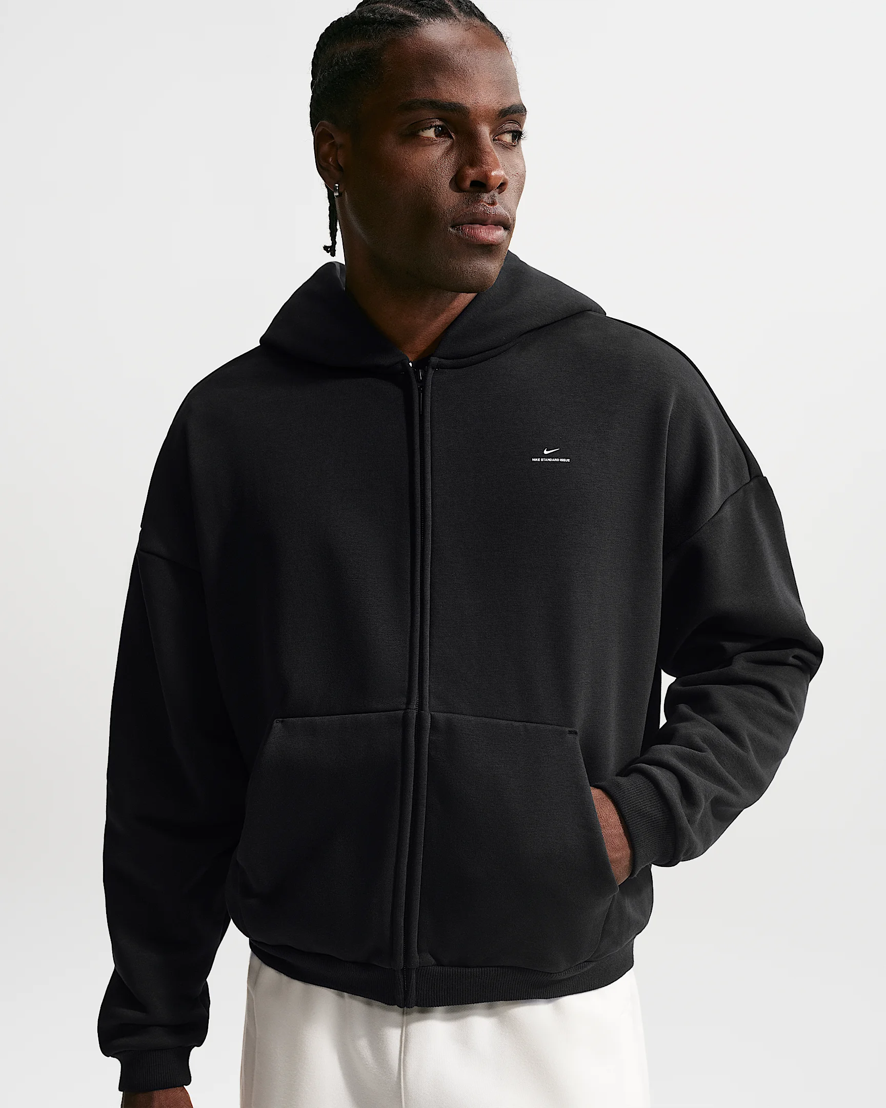 Nike Standard Issue Men's Therma-FIT Full-Zip Basketball Hoodie - 1