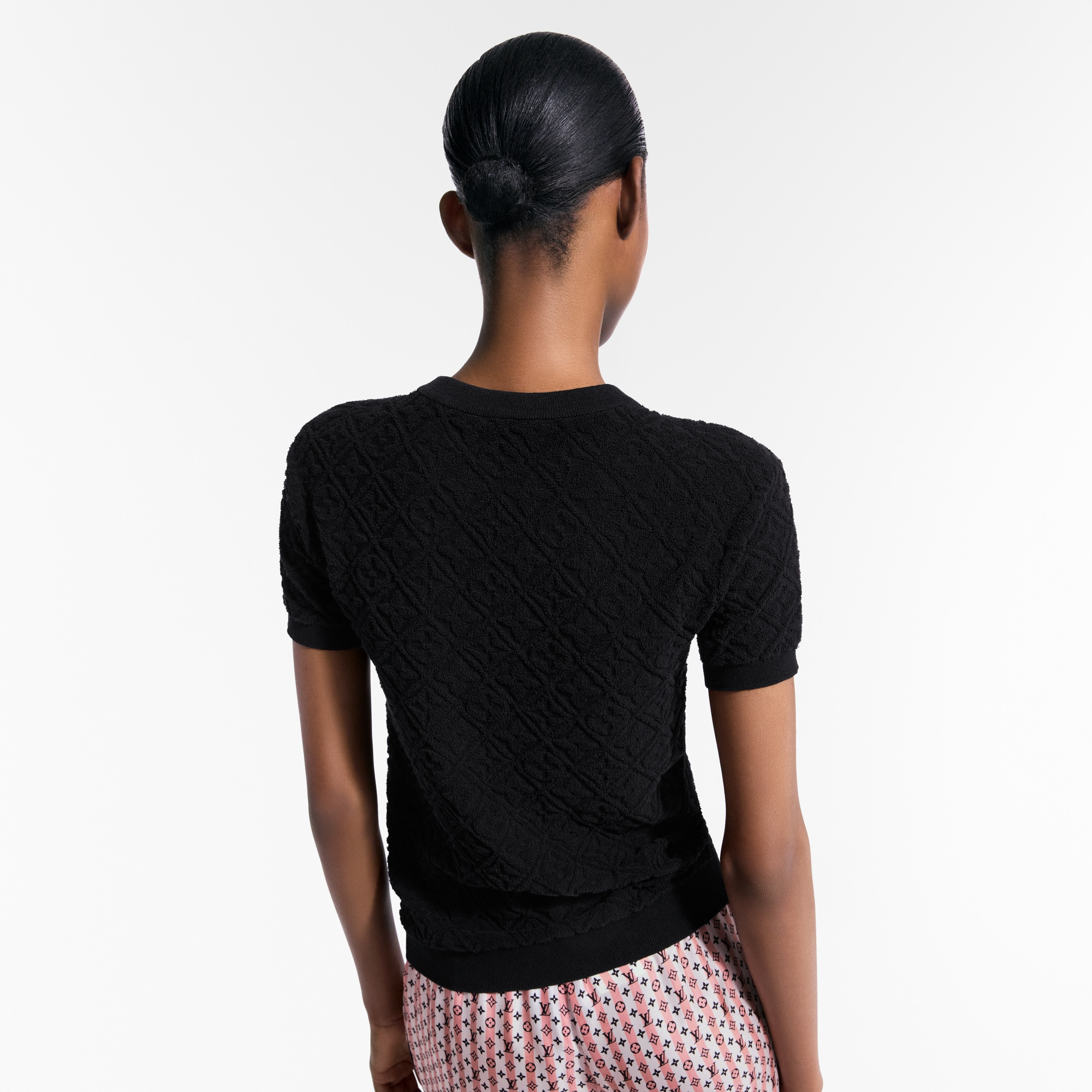 Monogram Flower Toweling Top - 5