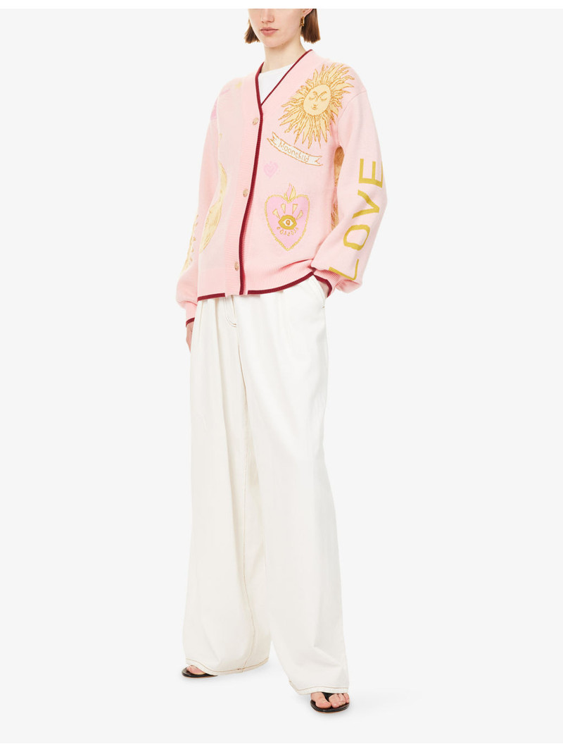 Never Fully Dressed Mystical Intarsia Knitted Cardigan outlook