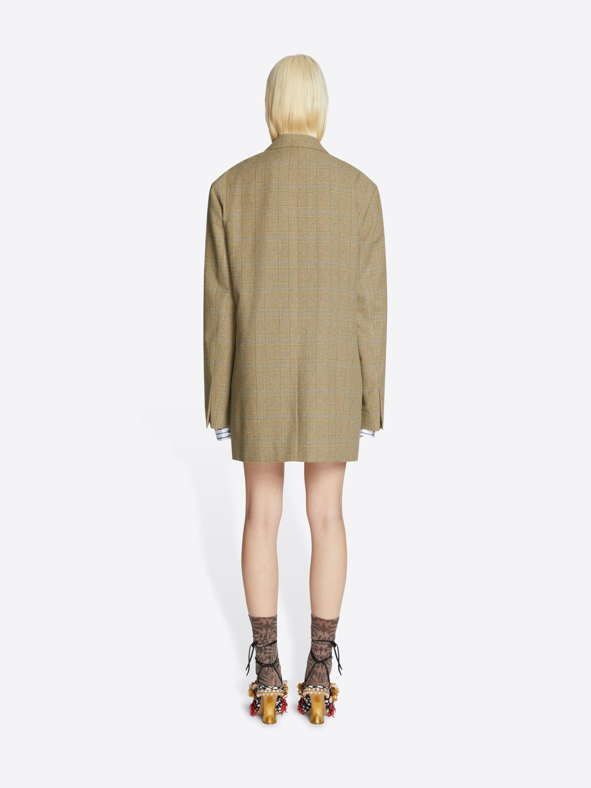 CHECKED BLAZER - 4