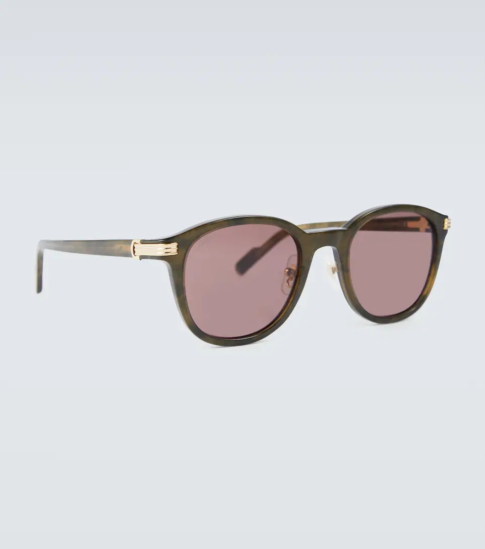 Tortoiseshell aviator sunglasses - 4