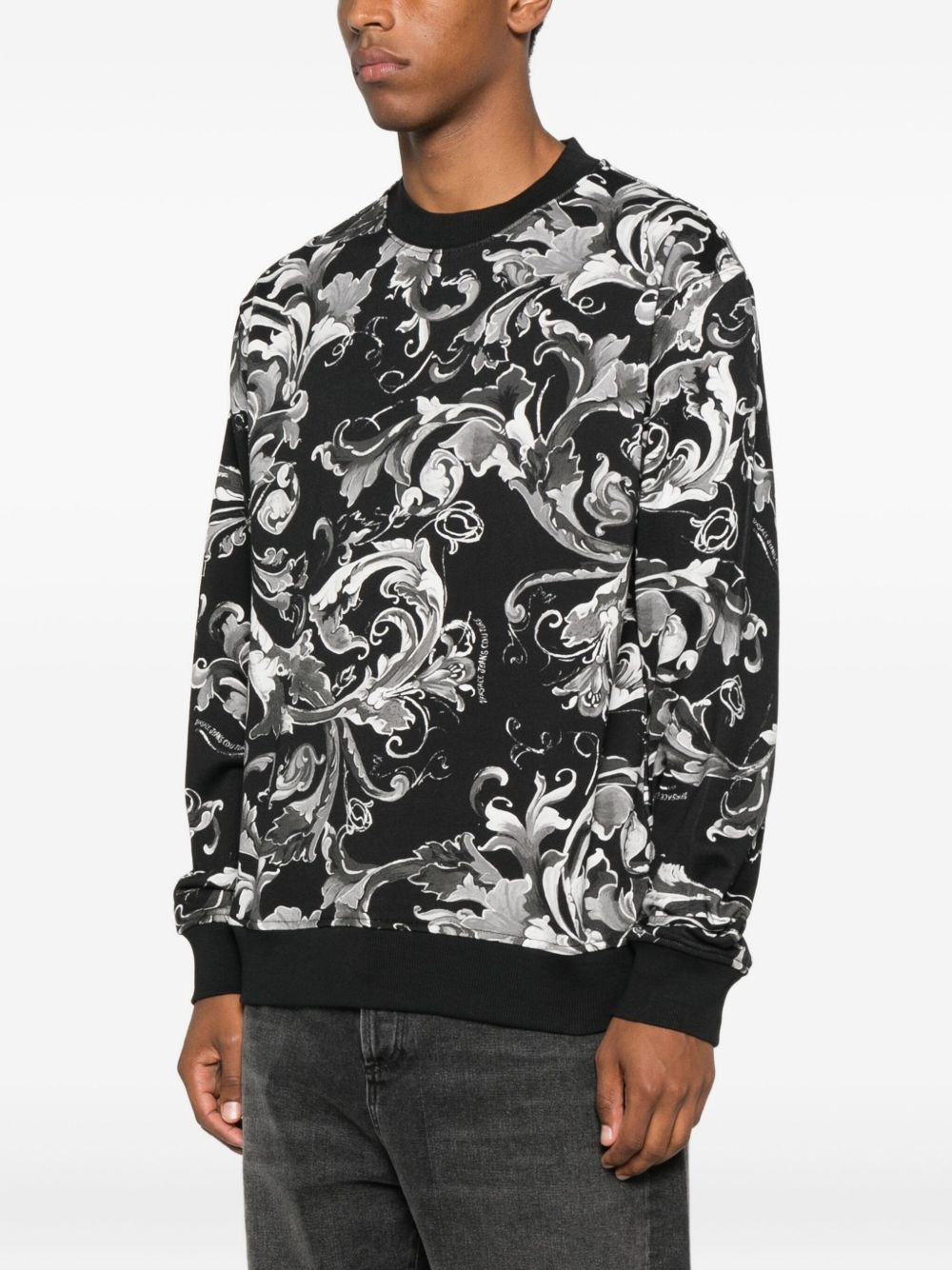 baroque-print sweatshirt - 3