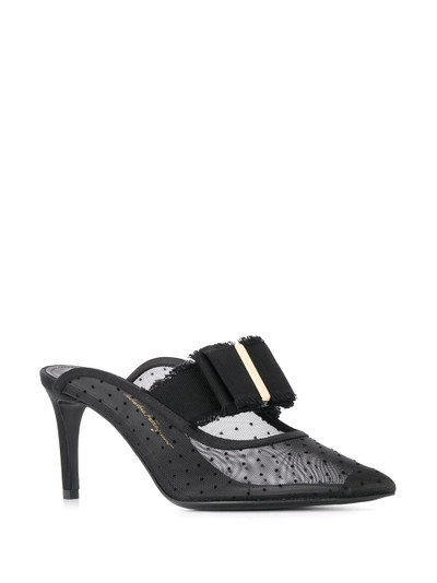 Salvatore Ferragamo Zelda point d'esprit mesh mules outlook