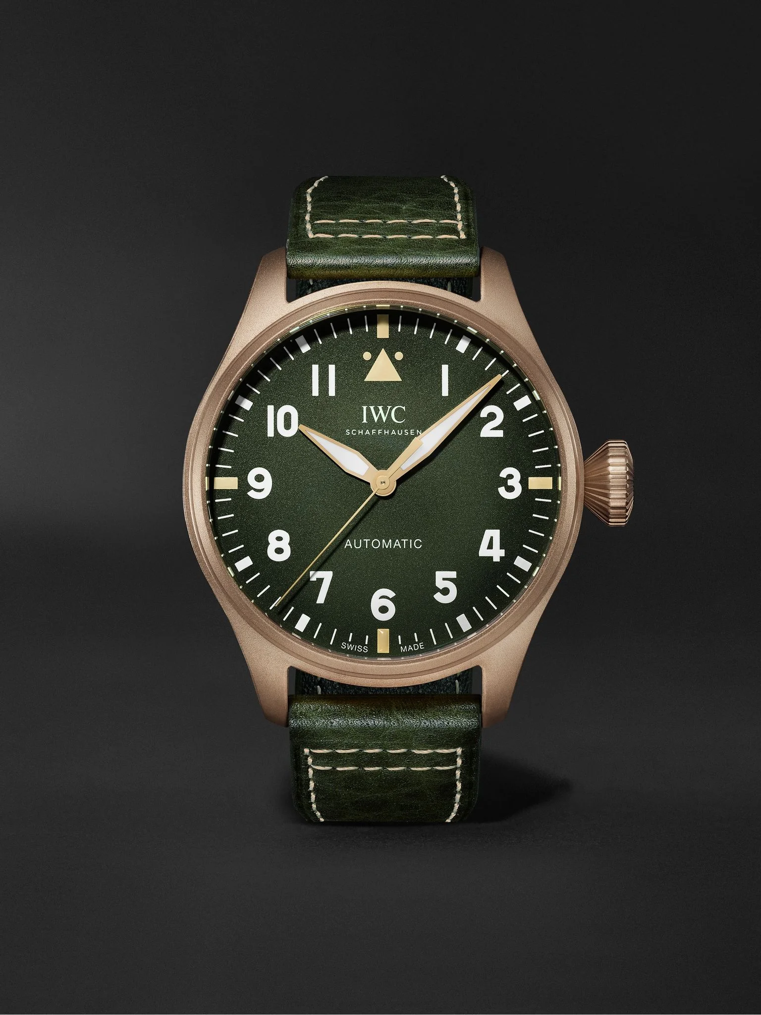 Big Pilot's Spitfire Automatic 43mm Bronze and Leather Watch, Ref. No. IW329702 Green - 1