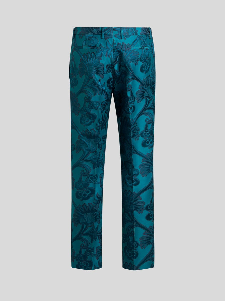 FLORAL LEAFY EVENING TROUSERS - 6