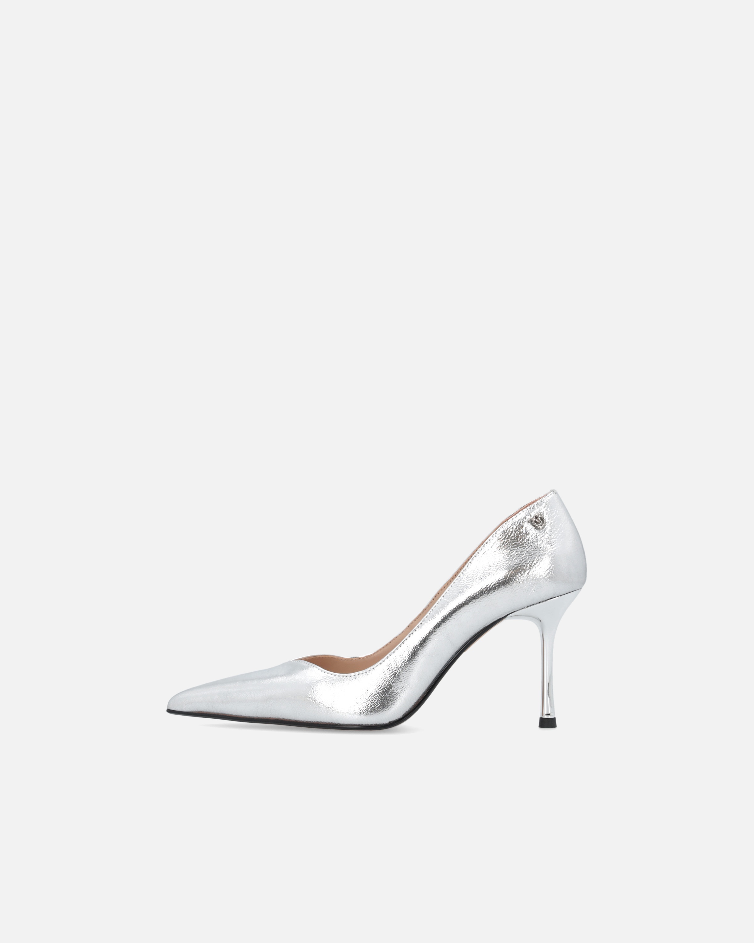 LAMINATED POINTED NAPPA LEATHER SHOES WITH HEEL - 5