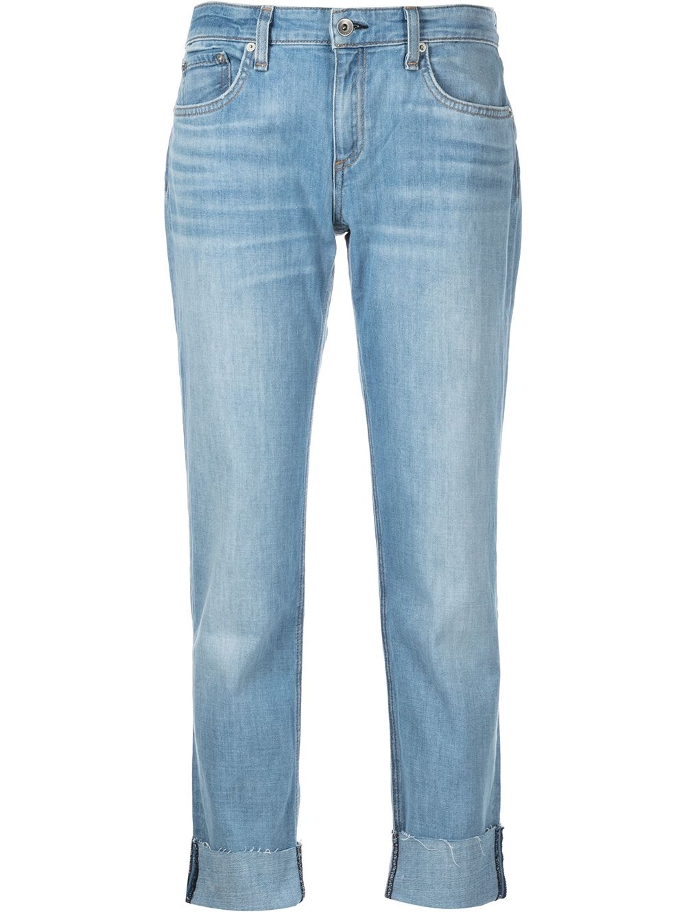 slim-cut denim jeans - 1