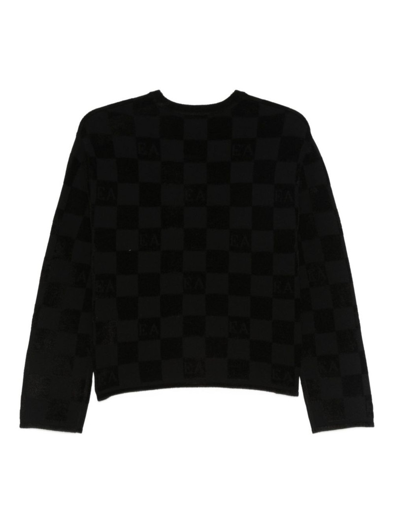EMPORIO ARMANI checked sweater outlook