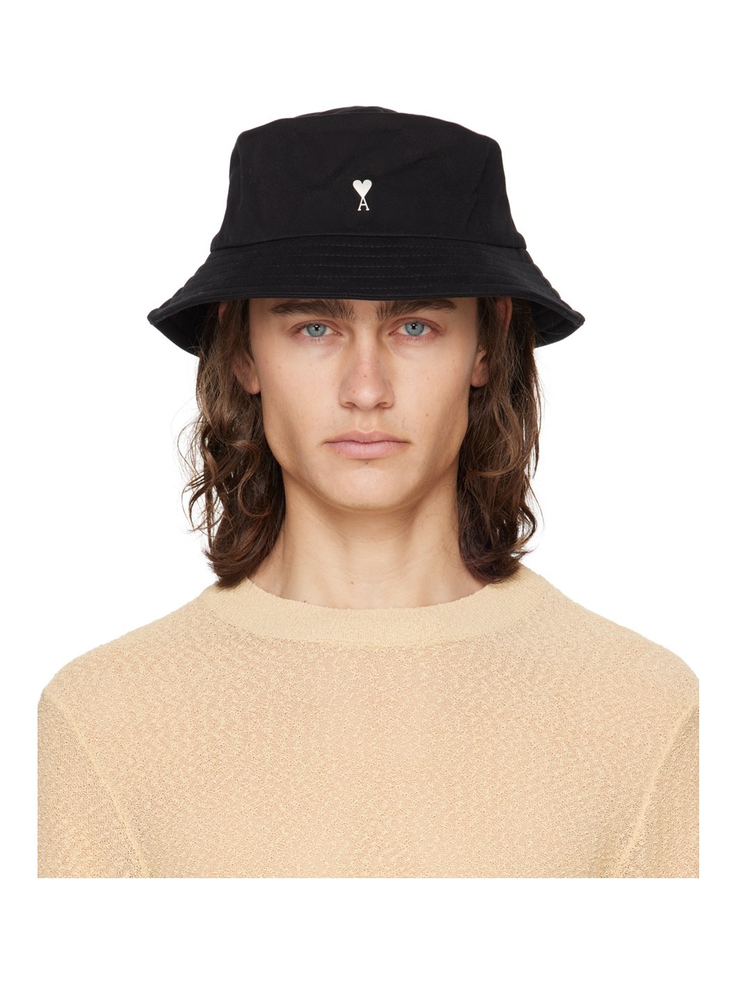 Black Ami de Cœur Bucket Hat - 1