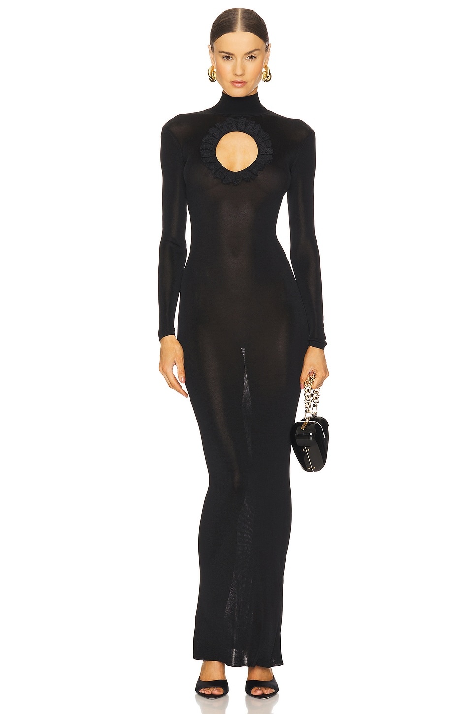 x Christopher Kane Knit Cut Out Maxi Dress - 1